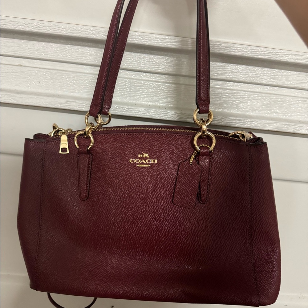 Coach Small Christie Carryall In Crossgrain Leather F57520 - Picture 2 of 3